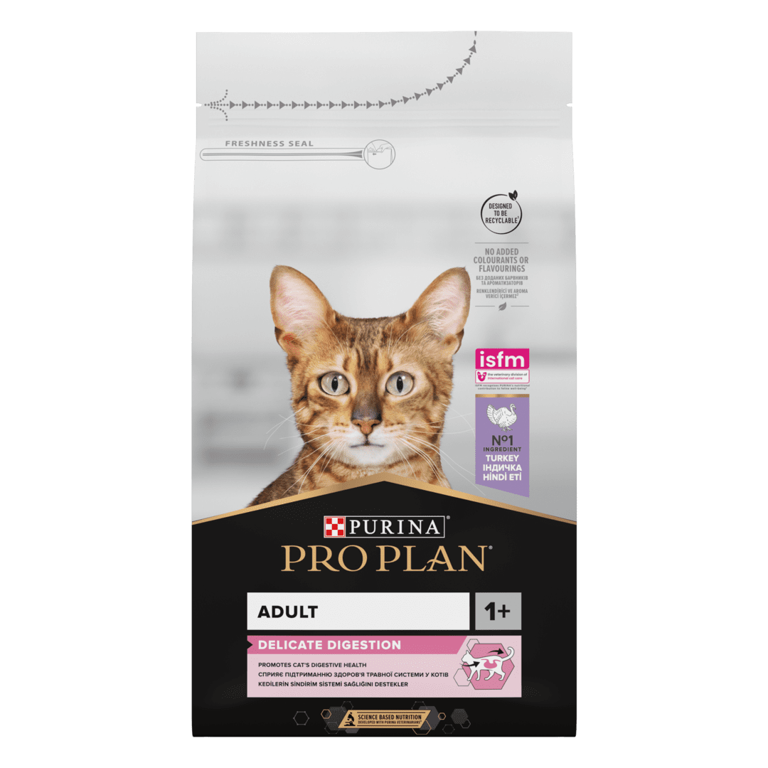 PRO PLAN® Delicate: Сухий корм для дорослих котів з індичкою | Purina