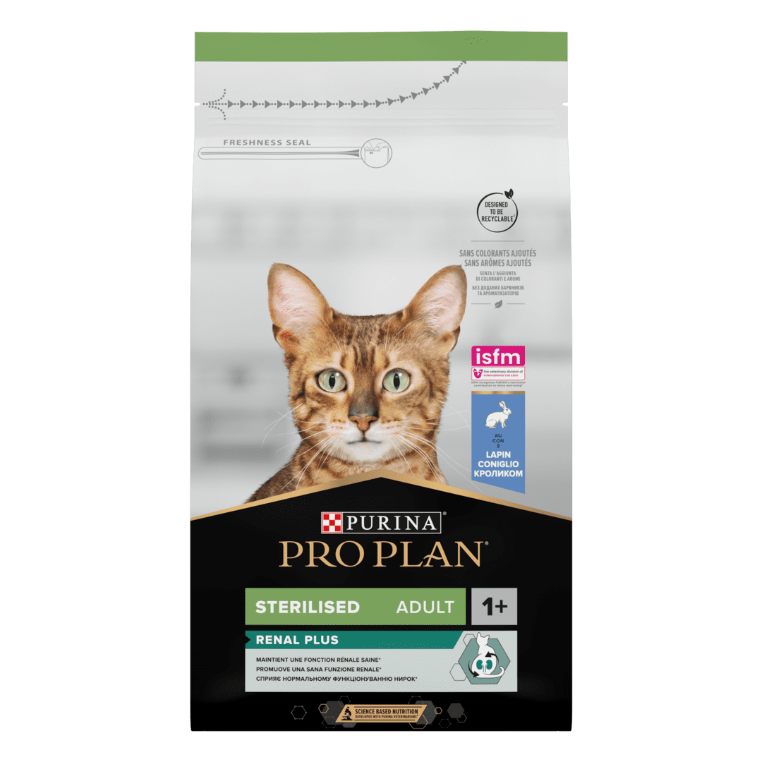 PRO PLAN® RENAL PLUS. З кроликом для стерилізованих котів | Purina