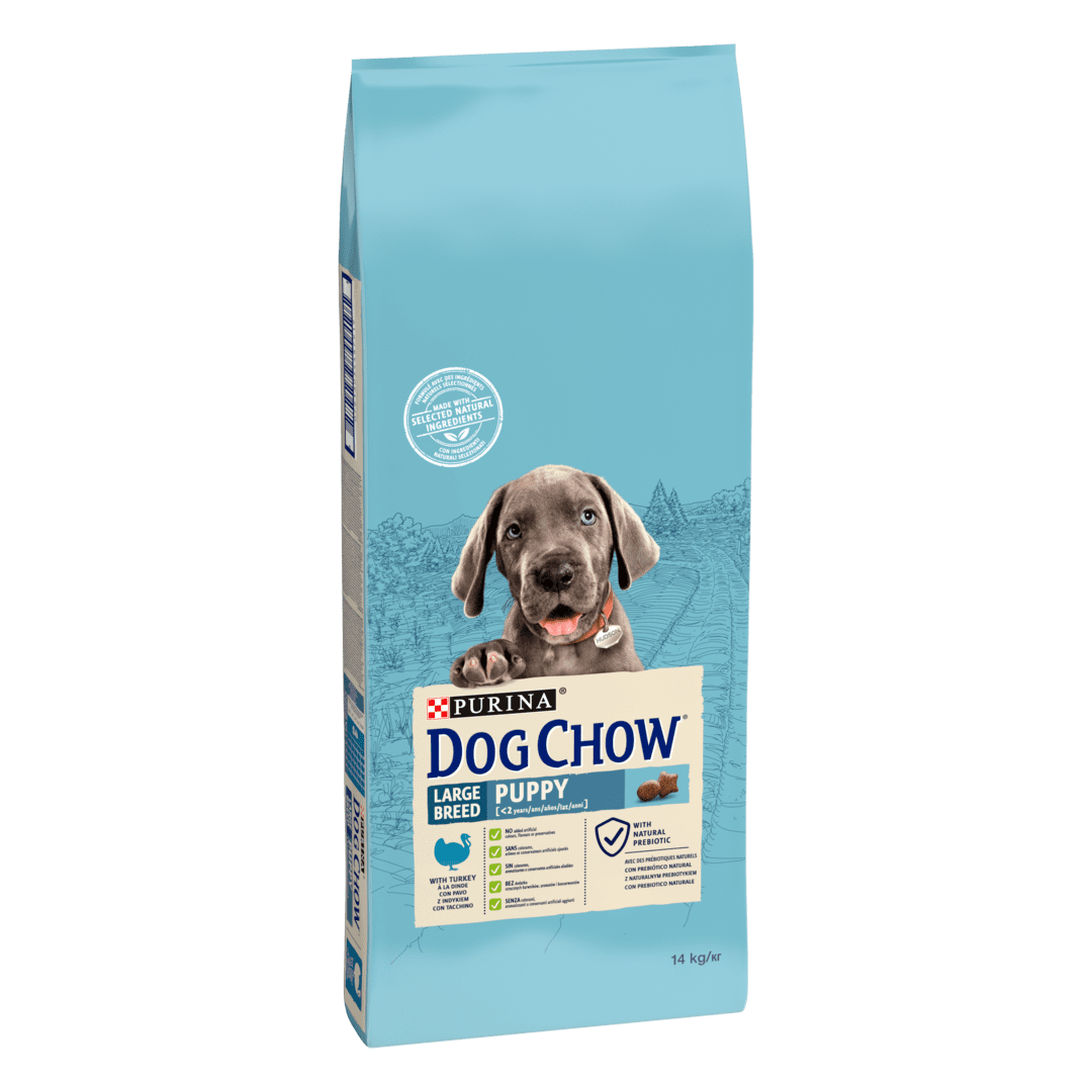 DOG CHOW® Сухий корм з індичкою для цуценят великих порід | Purina UA