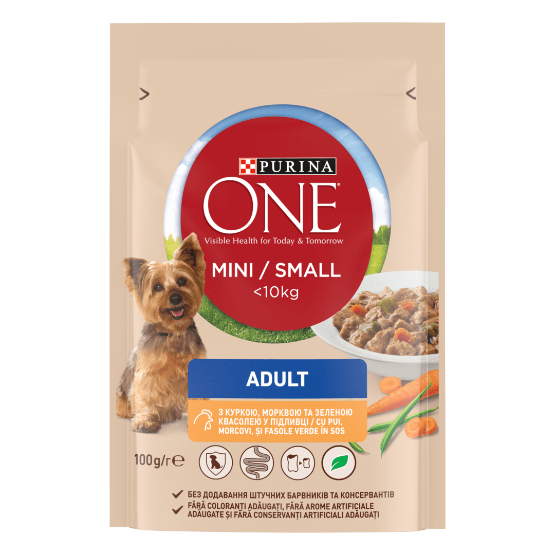 PURINA ONE® MINI/SMALL. Для собак маленьких порід з куркою | Purina