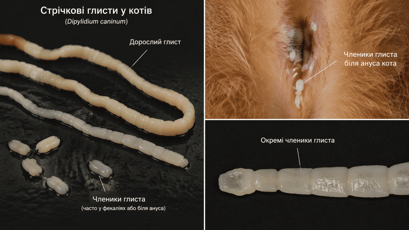 Стрічкові глисти зовнішній вигляд