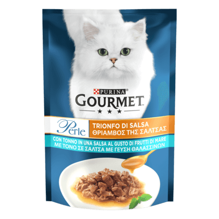GOURMET Perle®. Соус Де-Люкс. Міні філе у соусі. З тунцем.