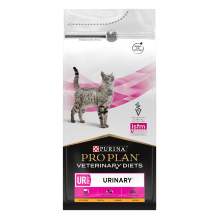 PRO PLAN® UR URINARY. Ветеринарна дієта для котів для розчинення та зниження утворення струвітних каменів.