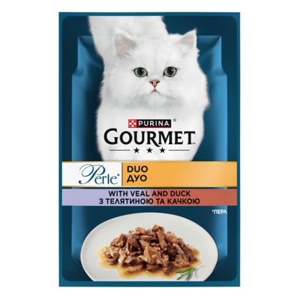 GOURMET Perle® Duo. Міні філе у підливці. З телятиною та качкою