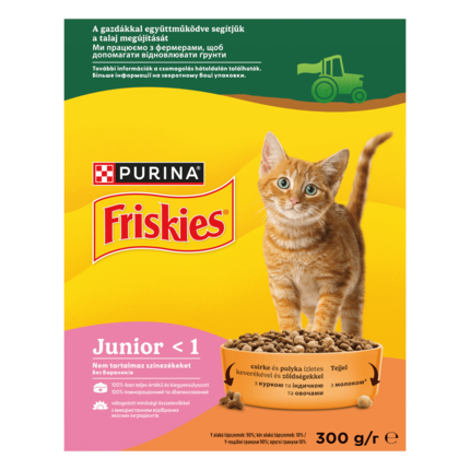 Friskies® Junior - корм для кошенят з індичкою і куркою
