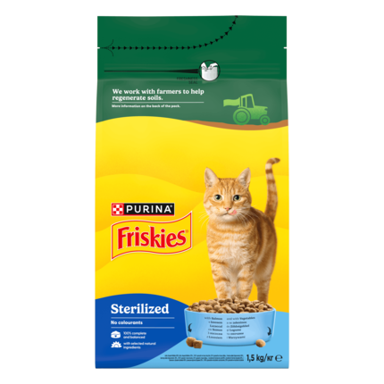 Friskies® Sterilized. Сухий корм для стерилізованих котів