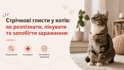 Стрічкові глисти у котів: як розпізнати, лікувати та запобігти зараженню