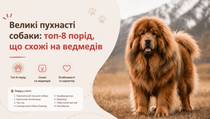 Великі пухнасті собаки: топ-8 порід, що схожі на ведмедів