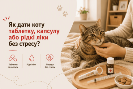 Як дати коту таблетку, капсулу або рідкі ліки без стресу?