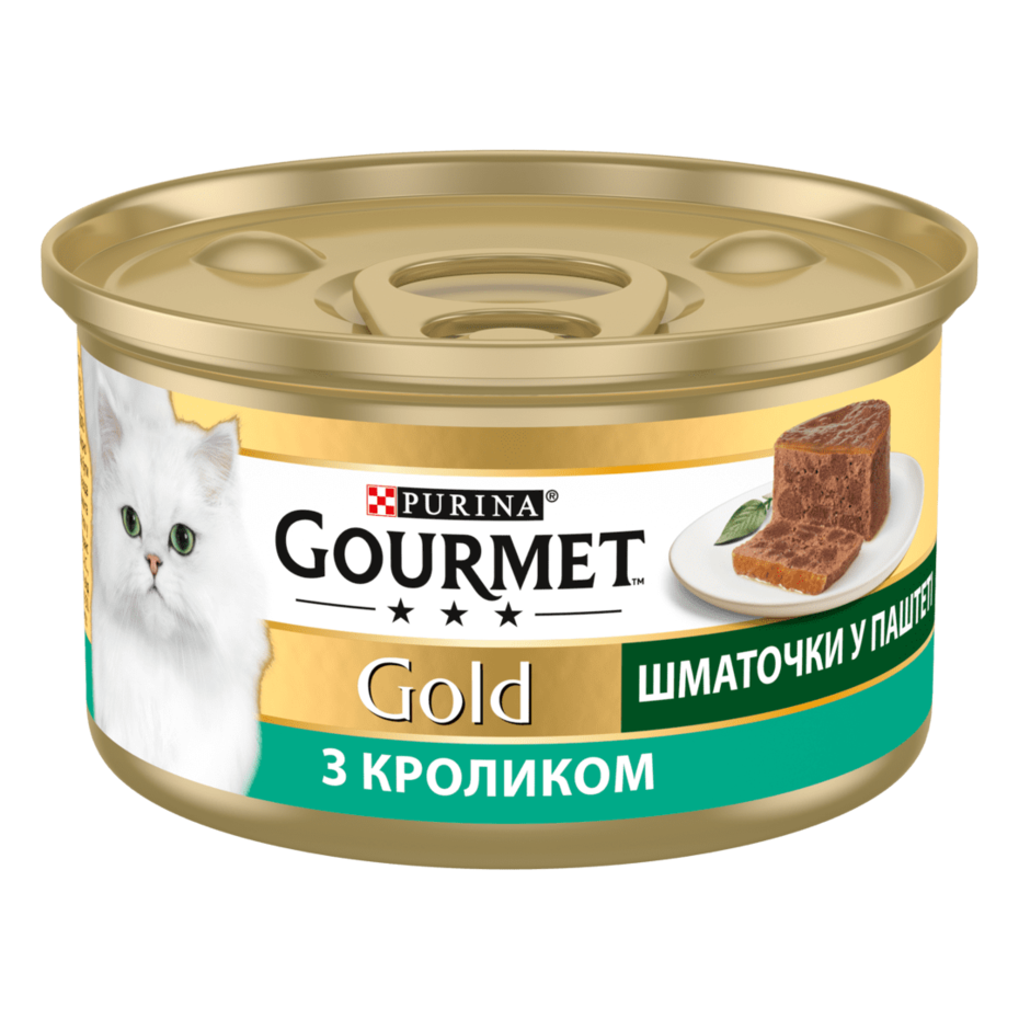 GOURMET Gold®. Шматочки в паштеті. З кроликом
