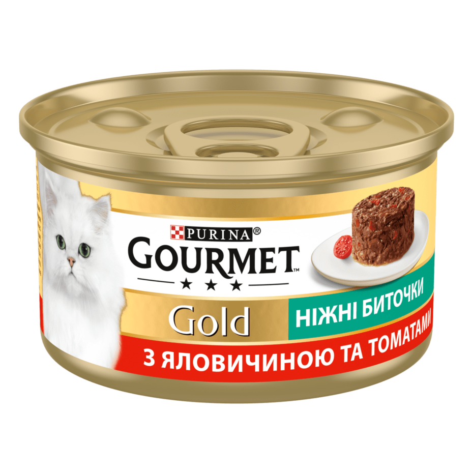 GOURMET Gold® "Ніжні биточки". З яловичиною та томатами