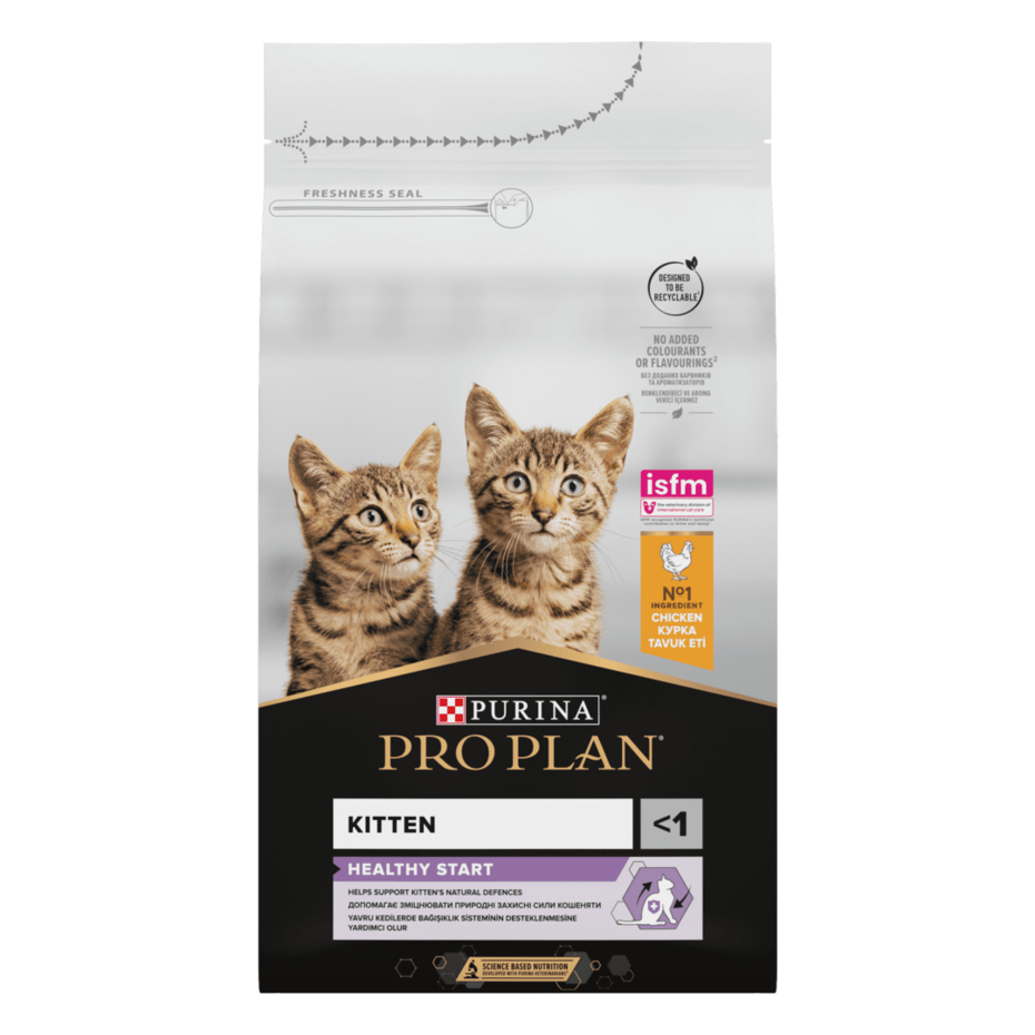 PRO PLAN®. HEALTHY START (Здоровий Старт). Сухий повнораціонний корм для кошенят, з куркою.