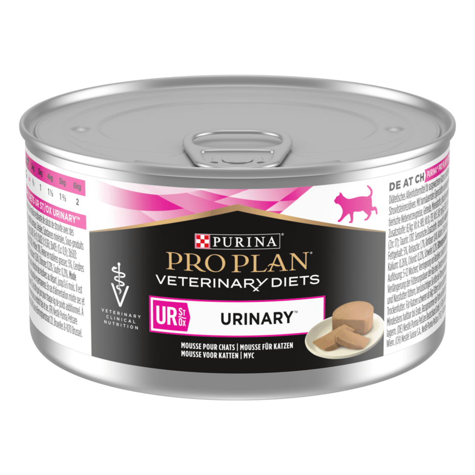 PRO PLAN® UR URINARY. Ветеринарна дієта для котів для розчинення струвітних каменів.