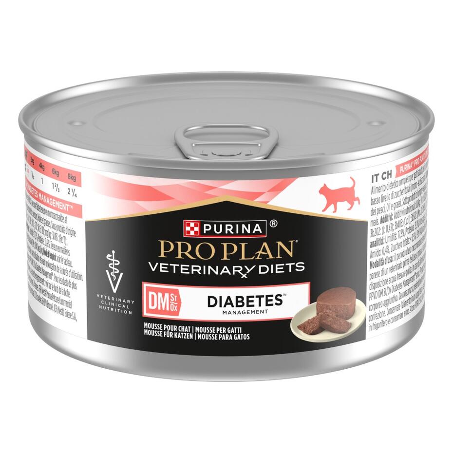 PRO PLAN® DM Diabet Management. Ветеринарна дієта для дорослих котів для регулювання надходження глюкози (цукровий діабет).