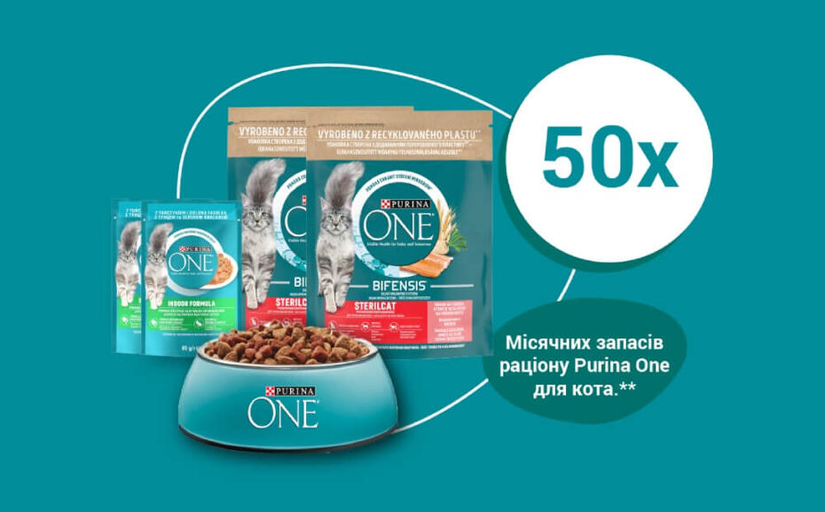 Щотижневі призи від Purina ONE