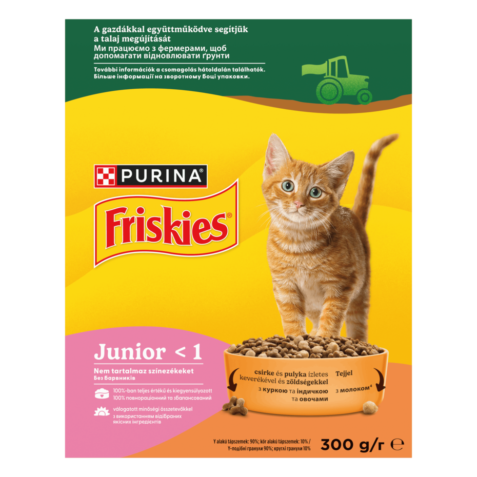 Friskies® Junior - корм для кошенят з індичкою і куркою