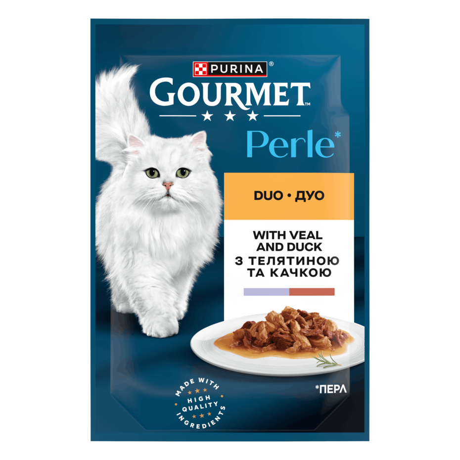 GOURMET Perle™ Duo. Міні філе у підливці. З телятиною та качкою