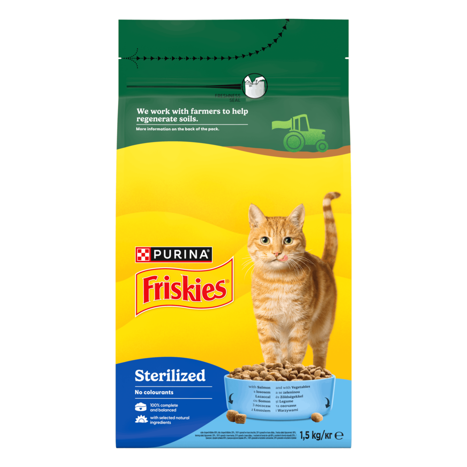 Friskies® Sterilized. Сухий корм для стерилізованих котів