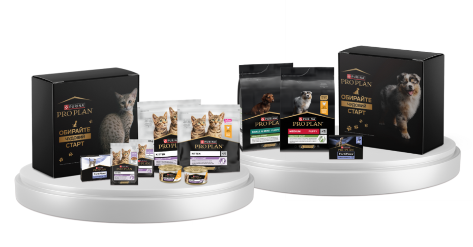 Набори PRO PLAN для кошенят та цуценят