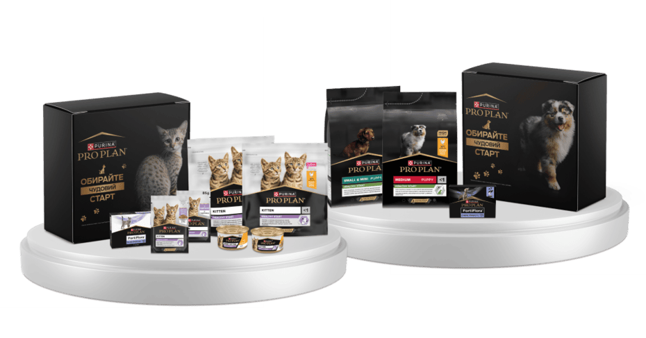 Набори PRO PLAN для кошенят та цуценят