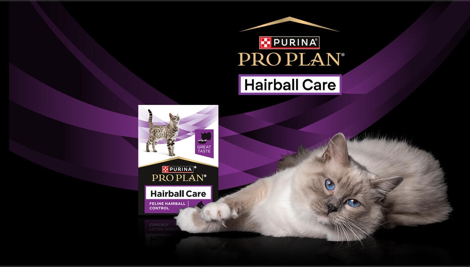 PURINA® PRO PLAN® Hairball Care (Хеірбол Кер). Консервований додатковий корм для дорослих котів, що допомагає виводити шерсть