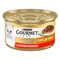 GOURMET Gold®. Соус Де-Люкс. Шматочки у соусі. З яловичиною