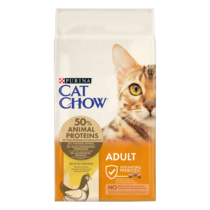 CAT CHOW® Сухий повнораціонний корм для дорослих котів, з куркою.