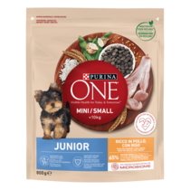 PURINA ONE® MINI/SMALL (МІНІ/СМОЛЛ) <10 кг/kg JUNIOR (ДЖУНІОР). З куркою та рисом. Сухий повнораціонний корм для цуценят мали