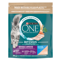 PURINA ONE® Difficult Appetite (Вибірковий апетит). З тріскою та фореллю. Сухий повнораціонний корм для дорослих котів з вибі