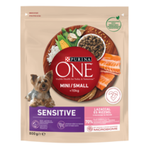 PURINA ONE® MINI/SMALL (МІНІ/СМОЛЛ) < 10 кг/kg SENSITIVE (СЕНСИТІВ). З лососем та рисом. Сухий повнораціонний корм для доросл