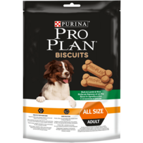 PRO PLAN® Biscuits (Печиво). Додатковий сухий корм для дорослих собак. З ягням та рисом.