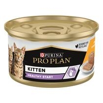 PRO PLAN® KITTEN  HEALTHY START (КІТЕН ЗДОРОВИЙ СТАРТ). Консервований порційний повнораціонний корм для кошенят. Мус з куркою