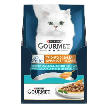 GOURMET Perle®. Соус Де-Люкс. Міні філе у соусі. З тунцем.