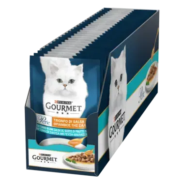 GOURMET Perle®. Соус Де-Люкс. Міні філе у соусі. З тунцем.