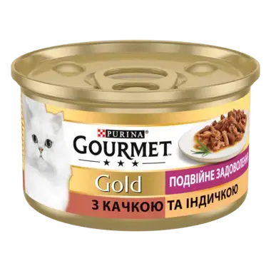 GOURMET Gold®. "Подвійне задоволення". З качкою та індичкою