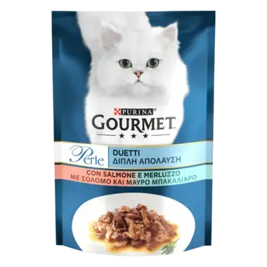 GOURMET Perle® Duo. Міні філе у підливці. З лососем та сайдою