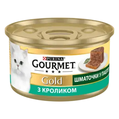 GOURMET Gold®. Шматочки в паштеті. З кроликом