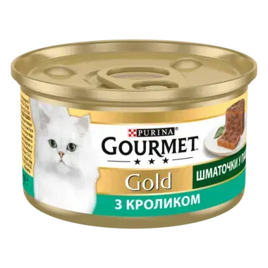 GOURMET Gold®. Шматочки в паштеті. З кроликом