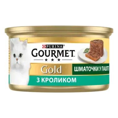 GOURMET Gold®. Шматочки в паштеті. З кроликом