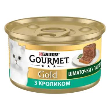 GOURMET Gold®. Шматочки в паштеті. З кроликом