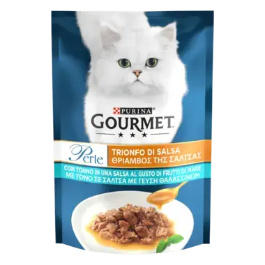 GOURMET Perle®. Соус Де-Люкс. Міні філе у соусі. З тунцем.
