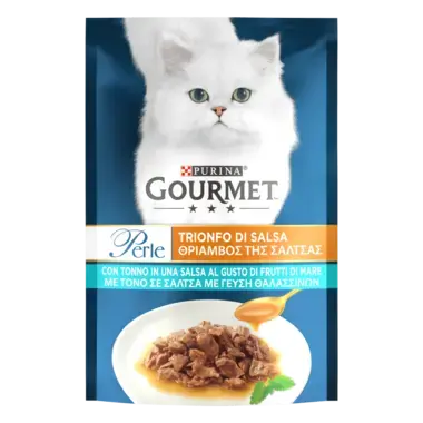 GOURMET Perle®. Соус Де-Люкс. Міні філе у соусі. З тунцем.