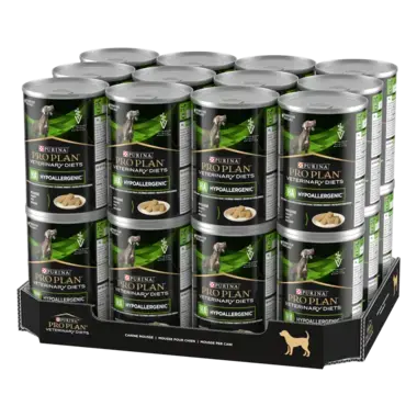 PRO PLAN® HA HYPOALLERGENIC. Ветеринарна дієта для собак для зниження ознак інгредієнтної непереносимості.