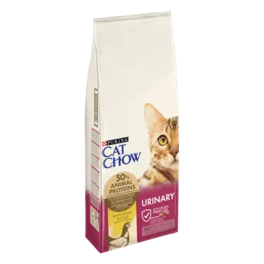 CAT CHOW® Сухий повнораціонний корм для дорослих котів, для підтримки сечовидільної системи у здоровому стані, з куркою.