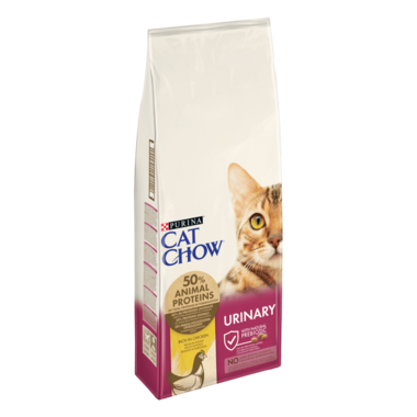CAT CHOW® Сухий повнораціонний корм для дорослих котів, для підтримки сечовидільної системи у здоровому стані, з куркою.