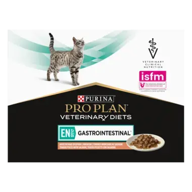 PRO PLAN® EN St/Ox Gastrointestinal. Ветеринарна дієта для котів для зменшення розладів кишкової абсорбції. З лососем.