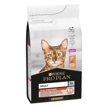 PRO PLAN®. Сухий повнораціонний корм для дорослих котів, з лососем.