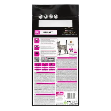 PRO PLAN® UR URINARY. Ветеринарна дієта для котів для розчинення та зниження утворення струвітних каменів.