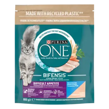 PURINA ONE® Difficult Appetite (Вибірковий апетит). З тріскою та фореллю. Сухий повнораціонний корм для дорослих котів з вибі