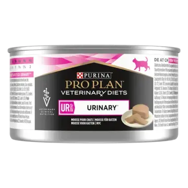 PRO PLAN® UR URINARY. Ветеринарна дієта для котів для розчинення струвітних каменів.
